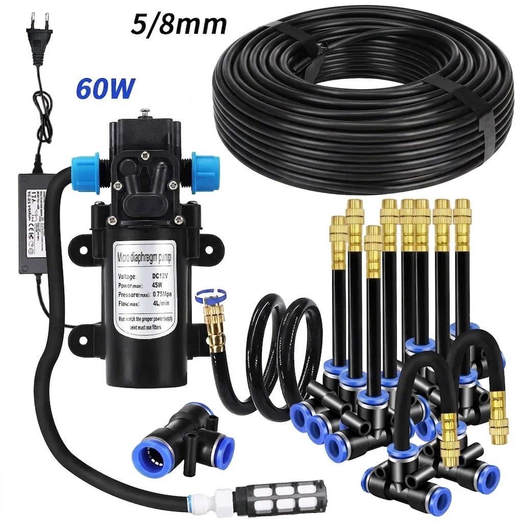 5/8mm PE Hose Sprayer Kit 60W  - đánh giá và giá Automatic Plant Waterer