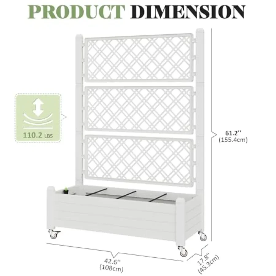 Trellis Raised Garden Bed, Sel - đánh giá và giá Self-Watering Planter