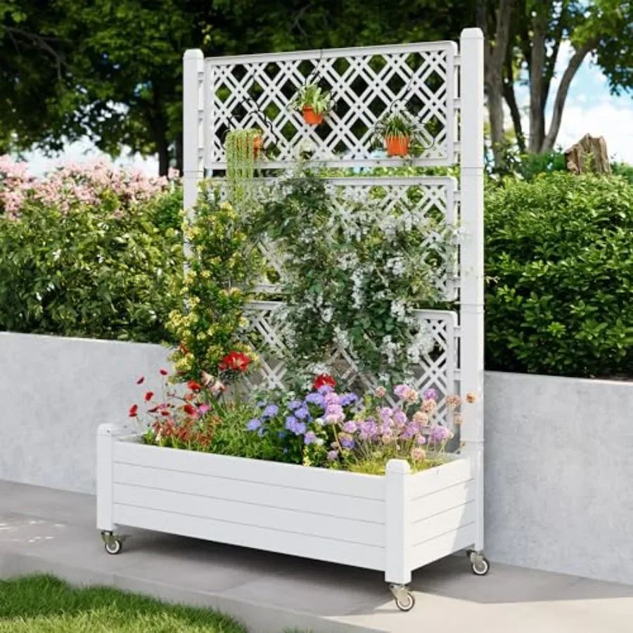 Trellis Raised Garden Bed, Sel - đánh giá và giá Self-Watering Planter